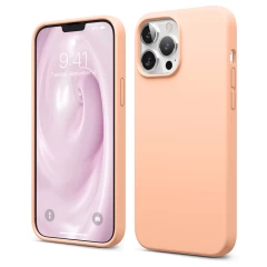 Husa iPhone 13 Pro Casey Studios Premium Soft Silicone - Gray Pink Sand 