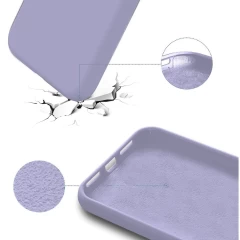 Husa iPhone 13 Pro Casey Studios Premium Soft Silicone - Light Lilac Light Lilac