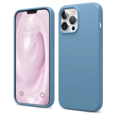 Husa iPhone 13 Pro Casey Studios Premium Soft Silicone - Gray Lilac 