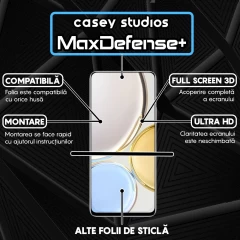 Folie Sticla CASEY STUDIOS compatibila cu Honor Magic 4 Lite 5G, Full Glue, Duritate Militara, Ultra HD, Anti Zgarieturi, Anti Amprente, Anti Socuri, Margini Negre Negru