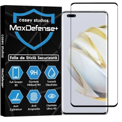 Folie Sticla CASEY STUDIOS compatibila cu Huawei nova 10 Pro, Full Glue, Duritate Militara, Ultra HD, Anti Zgarieturi, Anti Amprente, Anti Socuri, Margini Negre Negru