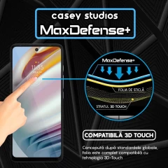 Folie Sticla CASEY STUDIOS compatibila cu Motorola Moto G60 / Moto G60S, Full Glue, Duritate Militara, Ultra HD, Anti Zgarieturi, Anti Amprente, Anti Socuri, Margini Negre Negru