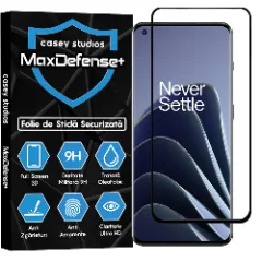 Folie Sticla CASEY STUDIOS compatibila cu OnePlus 10 Pro / 11, Full Glue, Duritate Militara, Ultra HD, Anti Zgarieturi, Anti Amprente, Anti Socuri, Margini Negre Negru