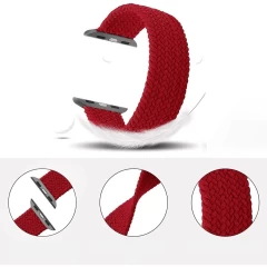 Curea Apple Watch 1/2/3/4/5/6/7/8/SE - 38/40/41 MM - XS - Braided Loop Casey Studios Casey Studios - Orange Orange
