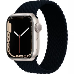 Curea Apple Watch 1/2/3/4/5/6/7/8/SE - 38/40/41 MM - L - Braided Loop Casey Studios Casey Studios - Charcoal Charcoal