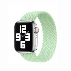 Curea Apple Watch 1/2/3/4/5/6/7/8/SE - 38/40/41 MM - L - Braided Loop Casey Studios Casey Studios - Charcoal Pistachio 