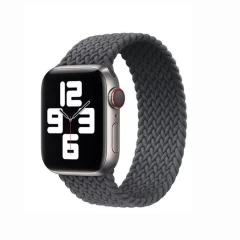 Curea Apple Watch 1/2/3/4/5/6/7/8/SE - 38/40/41 MM - L - Braided Loop Casey Studios Casey Studios - Charcoal Space Gray 