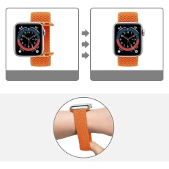 Curea Apple Watch 1/2/3/4/5/6/7/8/SE/Ultra - 42/44/45/49 MM - S - Braided Loop Casey Studios Casey Studios - Orange Orange