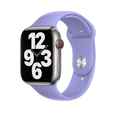 Curea Apple Watch 1/2/3/4/5/6/7/8/SE - 38/40/41 MM - M / L - Silicone Sport Casey Studios Casey Studios - Midnight Blue Mauve 