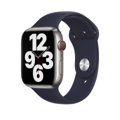 Curea Apple Watch 1/2/3/4/5/6/7/8/SE - 38/40/41 MM - M / L - Silicone Sport Casey Studios Casey Studios - Midnight Blue