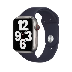 Curea Apple Watch 1/2/3/4/5/6/7/8/SE - 38/40/41 MM - M / L - Silicone Sport Casey Studios Casey Studios - Midnight Blue Midnight Blue