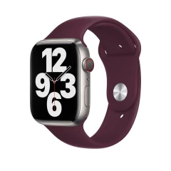 Curea Apple Watch 1/2/3/4/5/6/7/8/SE/Ultra - 42/44/45/49 MM - M / L - Silicone Sport Casey Studios Casey Studios - Yellow Wine Red 