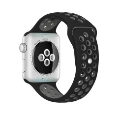Curea Apple Watch 1/2/3/4/5/6/7/8/SE/Ultra - 42/44/45/49 MM - M / L - Sport Loop Casey Studios Casey Studios - Black/grey Black/grey