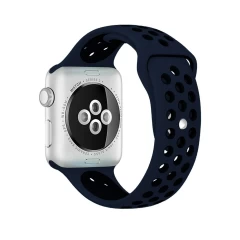 Curea Apple Watch 1/2/3/4/5/6/7/8/SE/Ultra - 42/44/45/49 MM - M / L - Sport Loop Casey Studios Casey Studios - Midnight Blue/black Midnight Blue/black