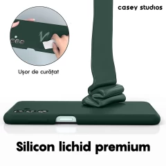 Husa Samsung Galaxy A13 5G/A04s/M13 5G Casey Studios Premium Soft Silicone Dark Marine Green