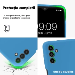 Husa Samsung Galaxy A13 5G/A04s/M13 5G Casey Studios Premium Soft Silicone Cadet Blue