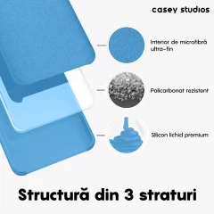 Husa Samsung Galaxy A13 5G/A04s/M13 5G Casey Studios Premium Soft Silicone Cadet Blue