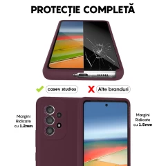Husa Samsung Galaxy A53 Casey Studios Premium Soft Silicone Burgundy