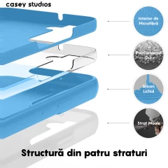 Husa Samsung Galaxy S22 Plus Casey Studios Premium Soft Silicone Cadet Blue