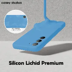 Husa Samsung Galaxy S23 Casey Studios Premium Soft Silicone Cadet Blue