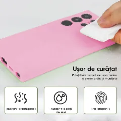 Husa Samsung Galaxy S23 Ultra Casey Studios Premium Soft Silicone Roz