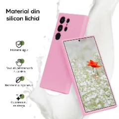Husa Samsung Galaxy S23 Ultra Casey Studios Premium Soft Silicone Roz