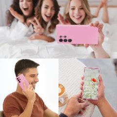 Husa Samsung Galaxy S23 Ultra Casey Studios Premium Soft Silicone Roz