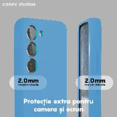 Husa Samsung Galaxy S23 Plus Casey Studios Premium Soft Silicone Cadet Blue