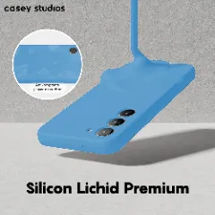 Husa Samsung Galaxy S23 Plus Casey Studios Premium Soft Silicone Cadet Blue