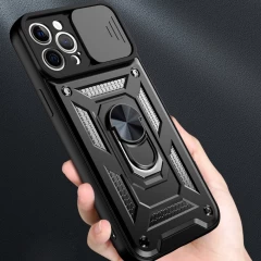 Husa pentru iPhone 12 Pro Max - Techsuit CamShield Series - Black Negru
