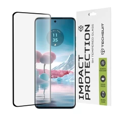 Folie pentru Motorola Edge 40 Neo - Techsuit 111D Full Cover / Full Glue Glass / 3D Curved Screen - Black Negru