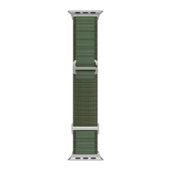 Curea Textil Alpine Loop compatibila cu Apple Watch SE/9/8/7/6/5/4/3/2/1 - 38/40/41MM CASEY STUDIOS, Ajustabila, Respirabila Verde Inchis