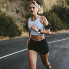 Curea Nailon Trail compatibila cu Apple Watch Ultra 2/Ultra/SE/9/8/7/6/5/4/3/2/1 - 42/44/45/49 MM CASEY STUDIOS, Ajustabila, Respirabila, Material Textil Bej