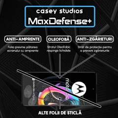 Folie Sticla CASEY STUDIOS compatibila cu Motorola Edge 20 Lite, Full Glue, Duritate Militara, Ultra HD, Anti Zgarieturi, Anti Amprente, Anti Socuri, Margini Negre Negru