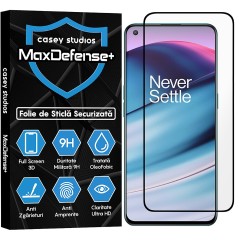 Folie Sticla CASEY STUDIOS compatibila cu OnePlus Nord 2T / Nord CE 5G, Full Glue, Duritate Militara, Ultra HD, Anti Zgarieturi, Anti Amprente, Anti Socuri, Margini Negre