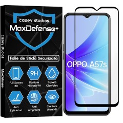 Folie Sticla CASEY STUDIOS compatibila cu Oppo A57s, Full Glue, Duritate Militara, Ultra HD, Anti Zgarieturi, Anti Amprente, Anti Socuri, Margini Negre