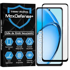 Folie Sticla CASEY STUDIOS compatibila cu Oppo A60, Full Glue, Duritate Militara, Ultra HD, Anti Zgarieturi, Anti Amprente, Anti Socuri, Margini Negre Negru