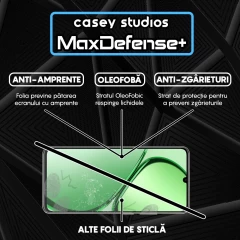 Folie Sticla CASEY STUDIOS compatibila cu Realme C63, Full Glue, Duritate Militara, Ultra HD, Anti Zgarieturi, Anti Amprente, Anti Socuri, Margini Negre Negru