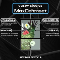 Folie Sticla CASEY STUDIOS? pentru Google Pixel Tablet, Full Glue, Sticla Securizata, Duritate Militara, Ultra HD, Protectie Profesionala Ecran 3D, Anti Zgarieturi, Anti Socuri, Transparenta Transparent