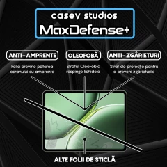 Folie Sticla CASEY STUDIOS? pentru OnePlus Pad Pro, Full Glue, Sticla Securizata, Duritate Militara, Ultra HD, Protectie Profesionala Ecran 3D, Anti Zgarieturi, Anti Socuri, Transparenta Transparent
