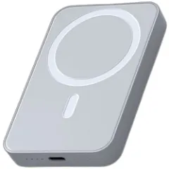 Baterie Externa Wireless MagSafe LAGATO MS1 Pro 5000 mAh, 20W, Compatibila iPhone 15/15 Plus/15 Pro/15 Pro Max, iPhone 14/13/12 si Android, Incarcare rapida, Magnetica, Portabila, Alb/Negru Alb 