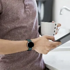 Curea Silicon Samsung Galaxy Watch 7/Active 2/Active/FE/6/5 Pro/5/4/3 - 20mm Silicone Casey Studios Verde