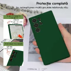 Husa Samsung Galaxy S24 Ultra Casey Studios Premium Soft Silicone Webster Green