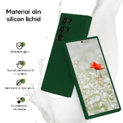 Husa Samsung Galaxy S24 Ultra Casey Studios Premium Soft Silicone Webster Green