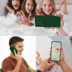 Husa Samsung Galaxy S24 Ultra Casey Studios Premium Soft Silicone Webster Green