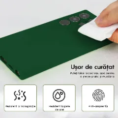 Husa Samsung Galaxy S24 Ultra Casey Studios Premium Soft Silicone Webster Green