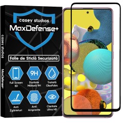 Folie Sticla CASEY STUDIOS pentru Samsung Galaxy A51 4G/5G, Full Glue, Sticla Securizata, Ultra HD, Protectie Profesionala Ecran 3D, Anti Zgarieturi, Anti Socuri