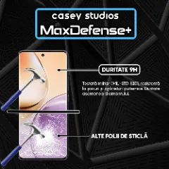 Folie Sticla CASEY STUDIOS pentru Realme 14 Pro, Full Glue, Sticla Securizata, Duritate Militara, Ultra HD, Protectie Profesionala Ecran 3D, Anti Zgarieturi, Anti Socuri Transparent