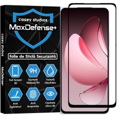 Folie Sticla CASEY STUDIOS pentru Oppo A5 Pro, Full Glue, Sticla Securizata, Duritate Militara, Ultra HD, Protectie Profesionala Ecran 3D, Anti Zgarieturi, Anti Socuri