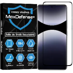 Folie Sticla CASEY STUDIOS pentru Xiaomi Redmi Note 14 Pro 5G, Full Glue, Sticla Securizata, Duritate Militara, Ultra HD, Protectie Profesionala Ecran 3D, Anti Zgarieturi, Anti Socuri Transparent